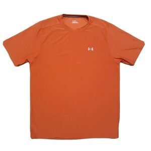 Under Armour Mens Sz Medium Heat Gear T-Shirt Rust